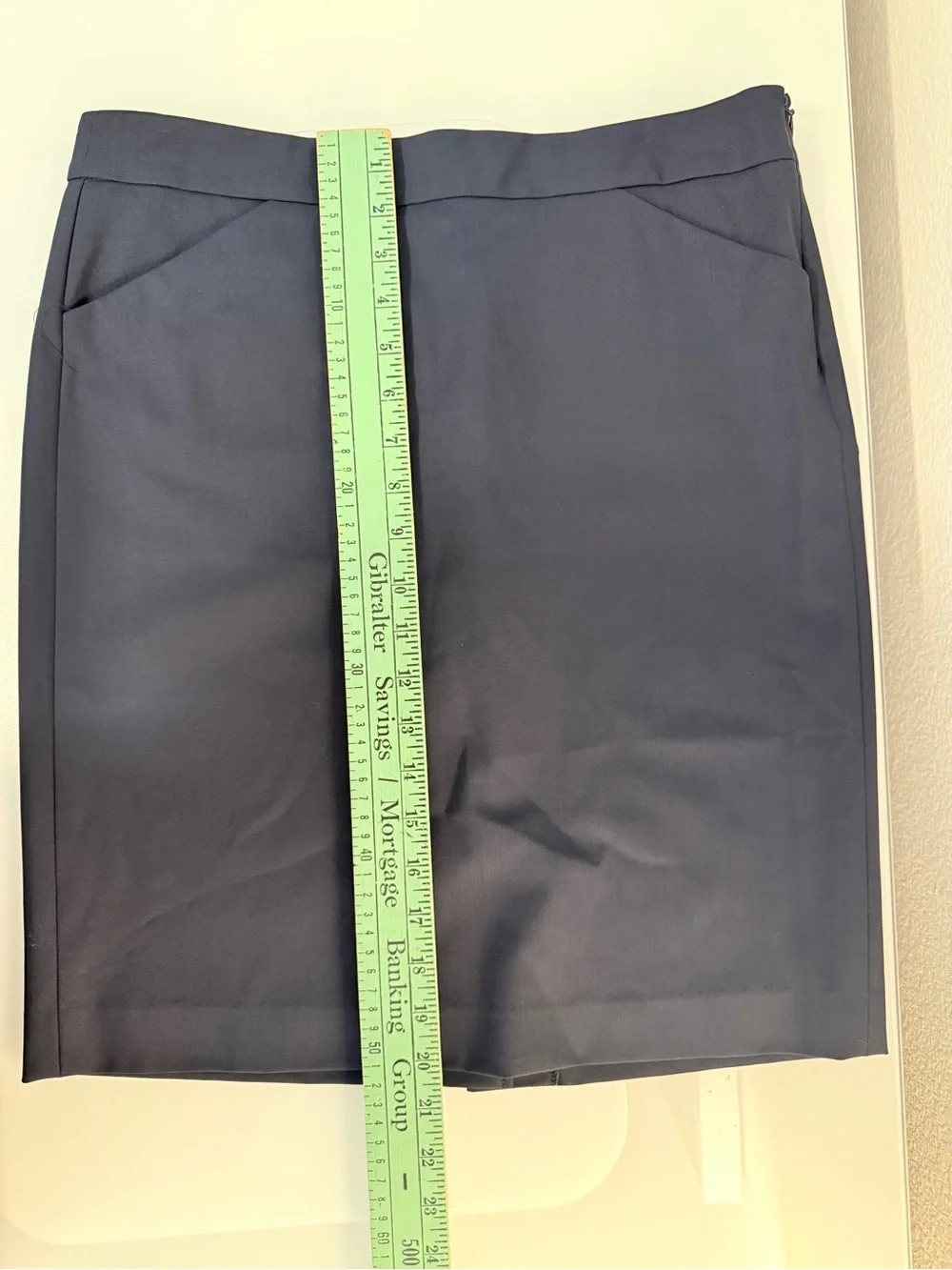 Theory Neela Tailor Navy Wool Stretch Skirt Suit Blazer & Pencil Skirt Set 6/10